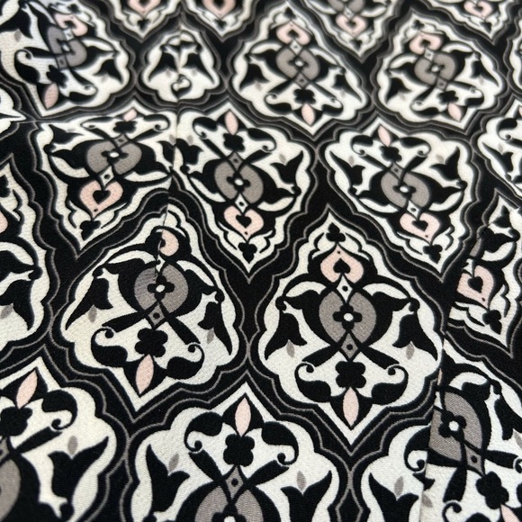 H&M Conscious Collection Black and White Fit and Flare Mini Dress Crew Neck - Picture 6 of 12